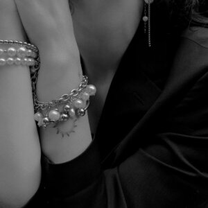 Grandinės ir perlų apyrankė MOONLIHGT Flow