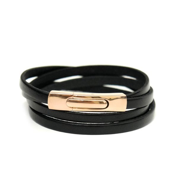 Odinė apyrankė BLACK + ROSEGOLD