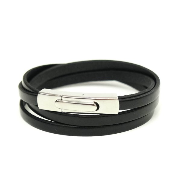Odinė apyrankė BLACK + SILVER