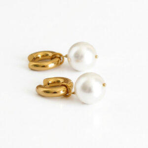 OVERSIZE Perlų Auskarai