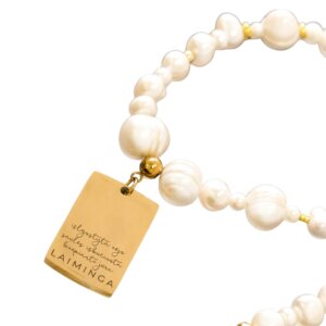 Perlų Vėrinys LAIMINGA Gold