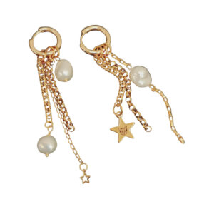 Ilgi auskarai Golden Flow