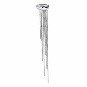 Auskaras CUFF SILVER su grandinėlėmis